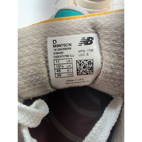 Concepts x New Balance 997.5 “Esplanade” Grey/Teal M9975CN – Men’s US 11 – Made - Picture 6 of 6